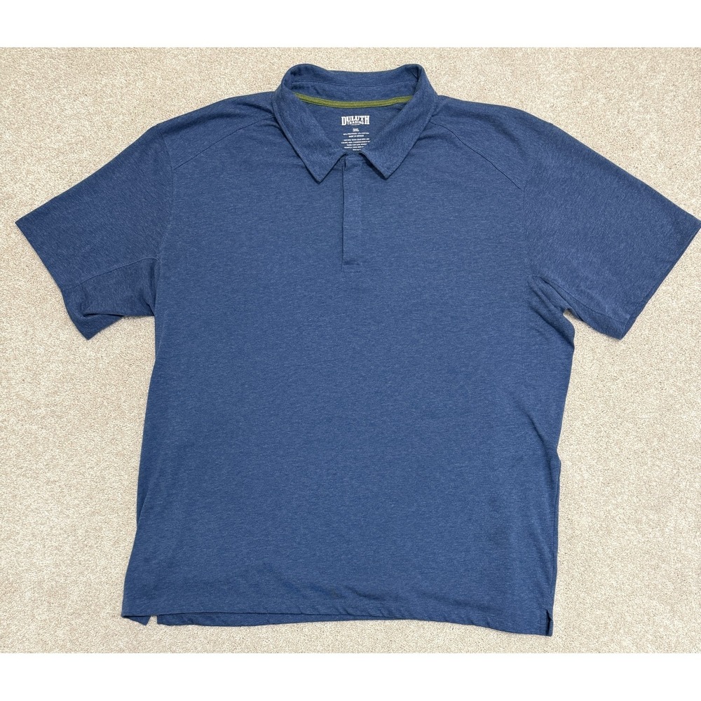Duluth Trading Co. Men's 3XL Blue Polo Golf Preppy Casual Comfort Shirt